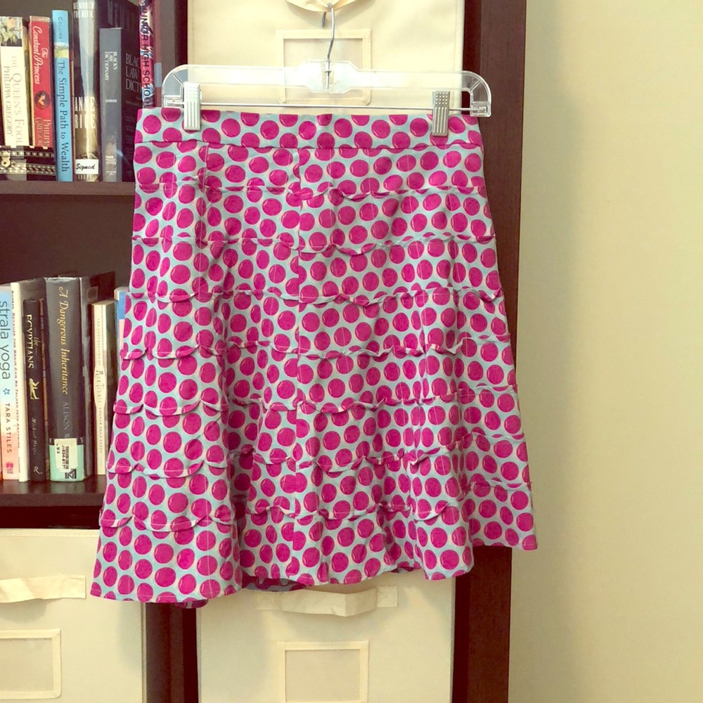Marc Jacobs silk cherry print skirt 6